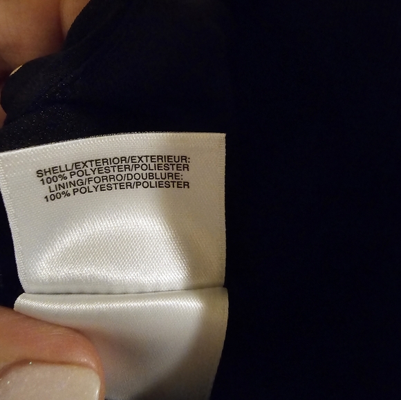 NWT Nine West Sleeveless Black & White Polka-dot Top Size Large - Picture 8 of 8